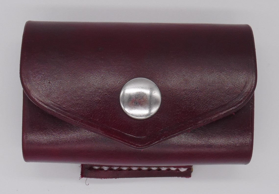 Leonard large caliber speedstrip pouch. Oxblood color.